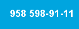 958 598-91-11 958 598-91-11